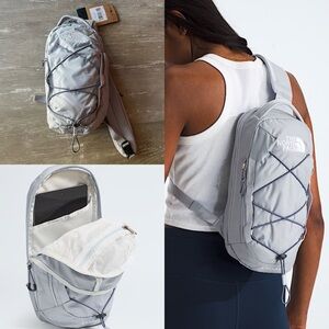 NWT The North Face Borealis Sling Bag Crossbody in Blue Flax/Twilight Galaxy